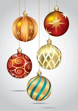 Christmas ball. Vector Illustrations. Stock Illustration