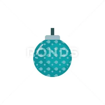 Christmas ball on white background Stock Illustration