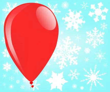 Christmas balloon Stock Illustration