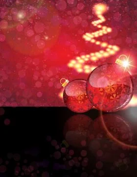 Christmas balls with abstract patterns Stock Illustration