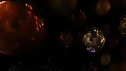 Christmas balls background  In the dark. Stock Footage 277956204