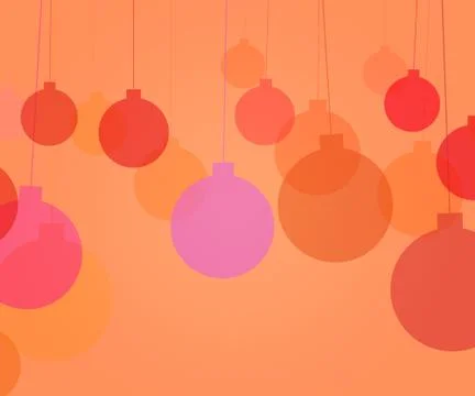 Christmas balls background Stock Illustration