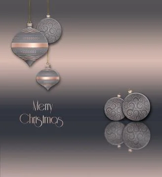 Christmas balls background. Stock Illustration