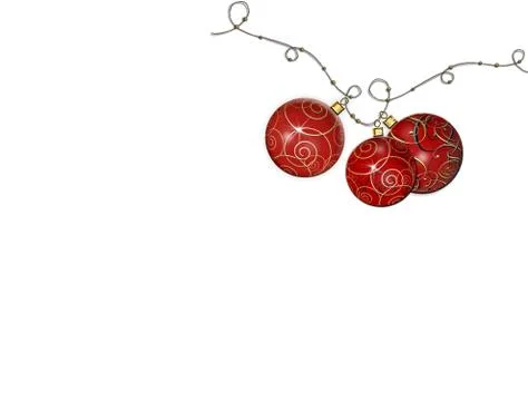 Christmas balls background Stock Illustration