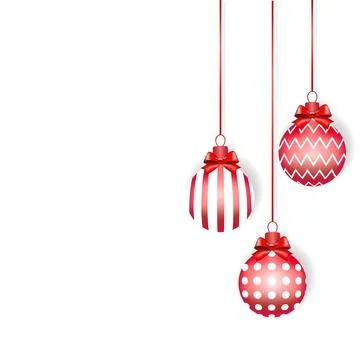 Christmas balls background Stock Illustration