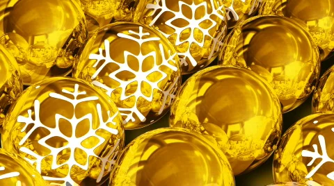 Christmas balls background. Loop Video stock 872163