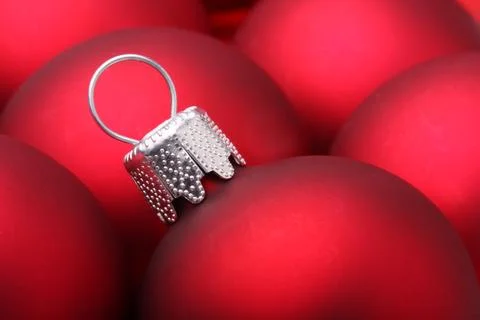 Christmas balls background Stock Photos