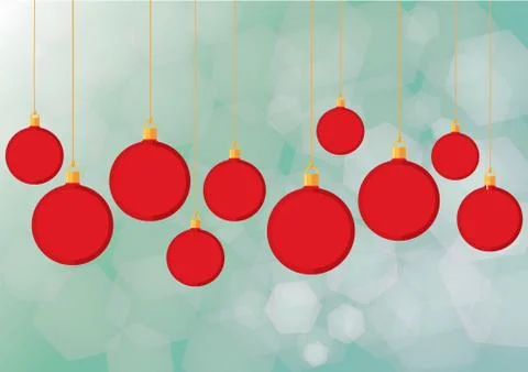 Christmas balls background vector Stock-Illustration