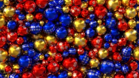 Christmas balls falling and exploding, alpha channel Stock Footage 83006557