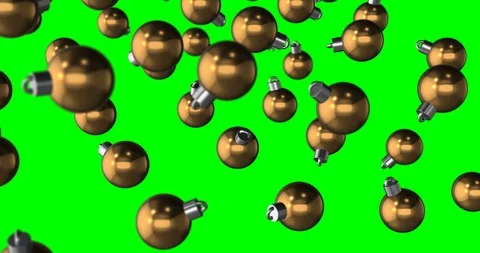 Christmas balls falling loop Stock Footage 91859583