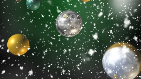 Christmas Balls - falling, seamless loop 库存影片 32354983