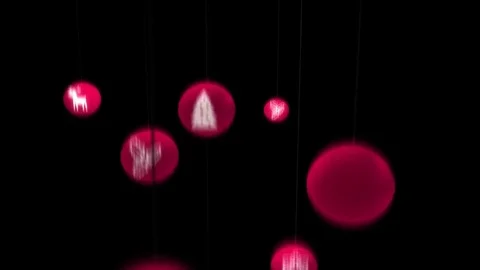 Christmas Balls Falling_2 Stock Footage 70451580