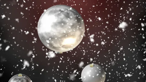 Christmas Balls - floating, seamless loop 库存影片 32354951