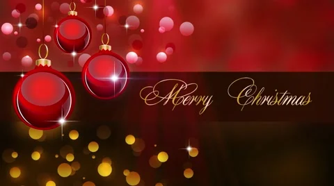 Christmas balls Stock Footage 42598759