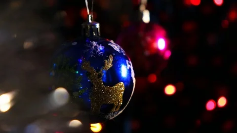 Christmas balls Stock Footage 98540852