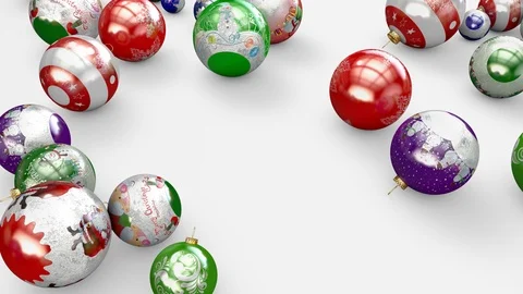 Christmas balls to the fore Stock-Footage 119284193