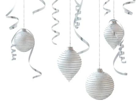 Christmas balls frame. Stock Photos
