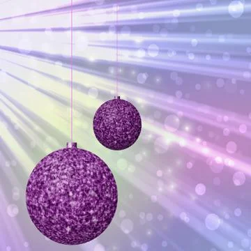 Christmas balls generated hires texture Stock Illustration