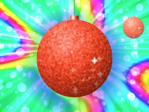 Christmas balls generated hires texture Stock Illustration