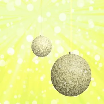 Christmas balls generated hires texture Stock Illustration