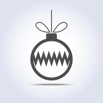 Christmas balls icon in vector Stock Illustration