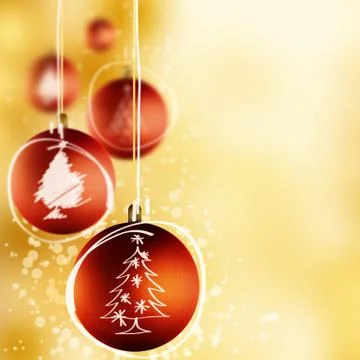Christmas balls Stock Illustration