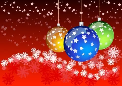 Christmas balls Illustrazione stock