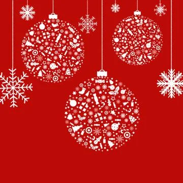 Christmas balls Stock Illustration