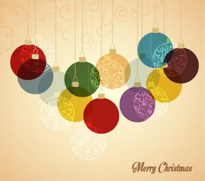 Christmas balls Stock Illustration