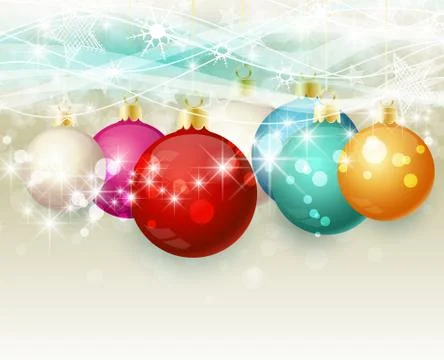 Christmas balls Stock Illustration