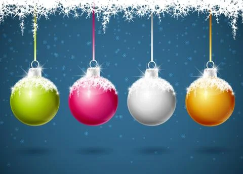 Christmas balls Stock Illustration