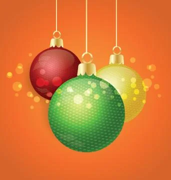 Christmas balls Illustrazione stock