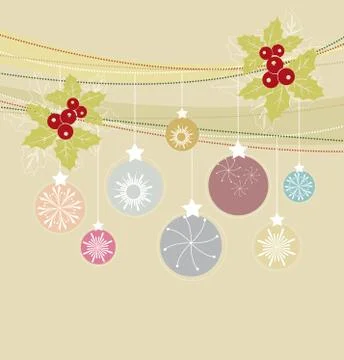 Christmas balls Stock Illustration