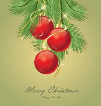 Christmas balls Stock Illustration