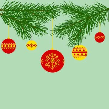 Christmas balls Illustrazione stock