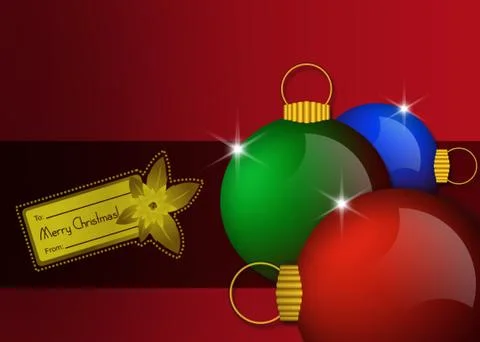 Christmas balls Stock Illustration