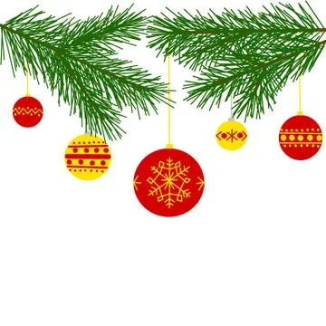 Christmas balls Stock Illustration