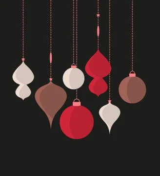 Christmas balls Stock Illustration