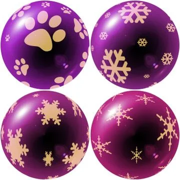 Christmas balls Stock Illustration