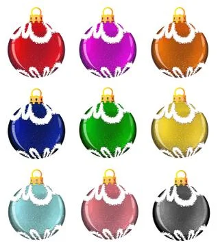 Christmas balls Stock Illustration