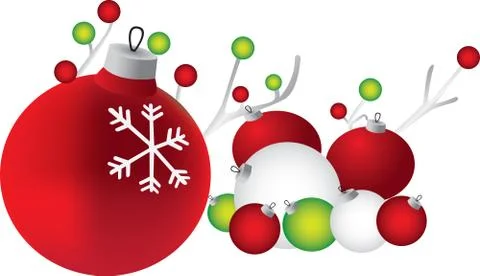 Christmas balls Stock Illustration