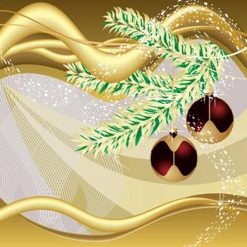 Christmas balls Stock Illustration