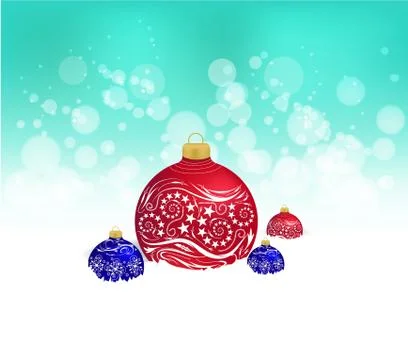 Christmas balls Stock Illustration
