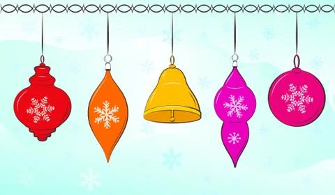 Christmas balls Stock Illustration