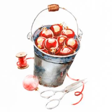 Christmas balls Stock Illustration