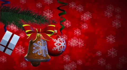 Christmas balls  rotate Stock Footage 44249161