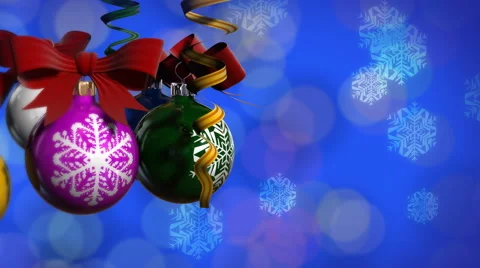 Christmas balls rotate Stock Footage 44643894