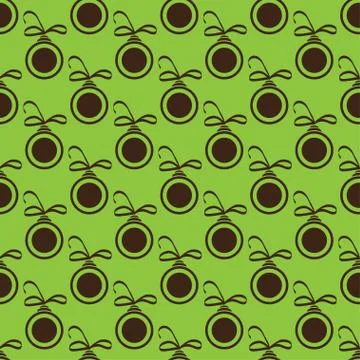 Christmas balls seamless wrapping pattern Stock Illustration