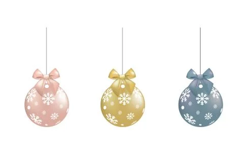 Christmas balls set Stock Illustration