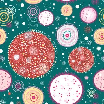 Christmas balls texture Stock Illustration